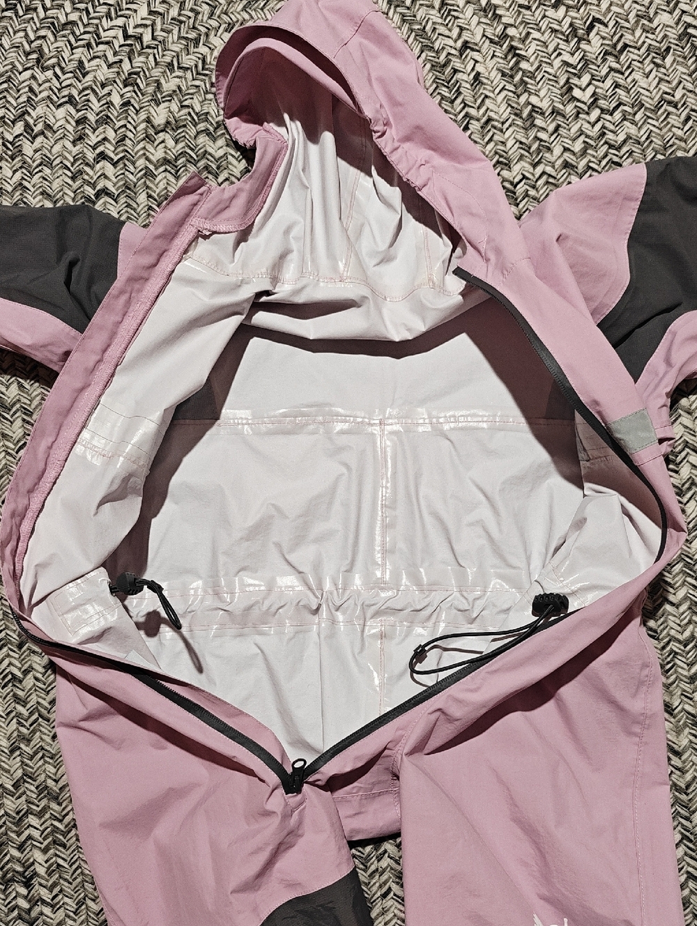 Oaki Oakiwear Kids lavender one piece rain/trail suit size 6/7 - Picture 6 of 9